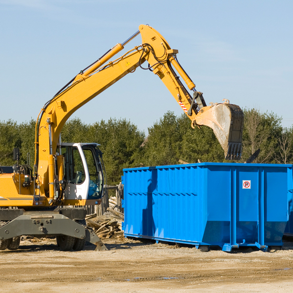 can i request a rental extension for a residential dumpster in Burlington Michigan